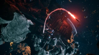 Missile Silo launching a rocket.