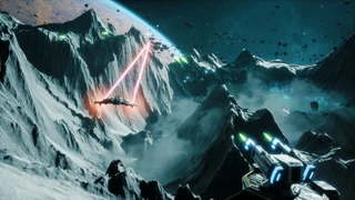 Another screenshot of the area, with a friendly turret on the bottom right.