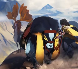 Deer-like and yak-like animals with an Eternal