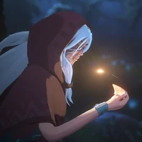 Glowing insect.png (1.41 MB) Woman holding a glowing butterfly