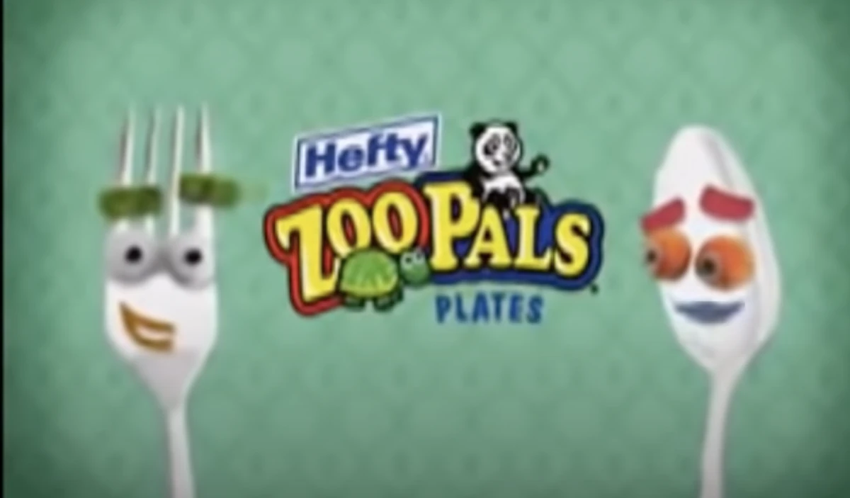 Hefty zoo pals plates 2000's Ad Every Commercial Wiki Fandom