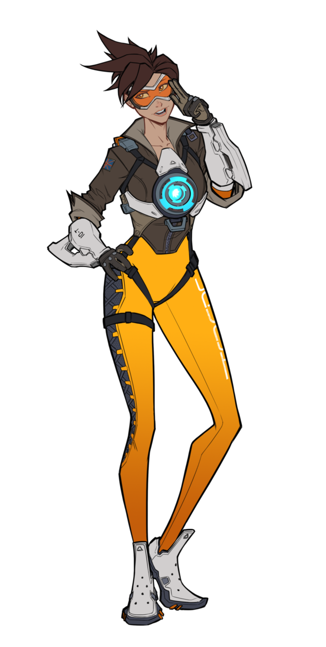 Overwatch Infographic - Lena 'Tracer' Oxton by Asainguy444 on DeviantArt