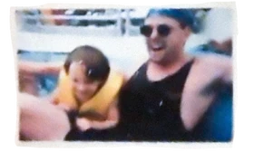 A photo of Fairmount Evan with Dr. Corenthal that the HYBRID crew found inside the black box from the storage unit.