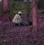 HABIT next to an injured Jeff.