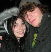 Jeff and Jessa during winter.