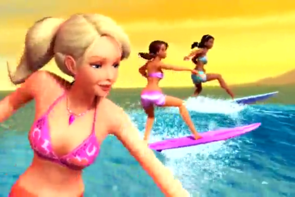 Barbie surfing movie clearance
