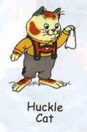 Huckle holding a tissue