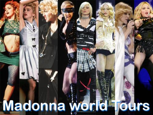 madonna world tours in order