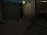 Вход в лабиринт из курятника