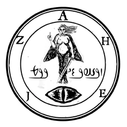 A'athiel narysowany przez Mizantropijny Zakon Lucyferian.