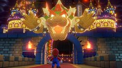 The main entrance to Bowser's new Castle inside World Bowser.