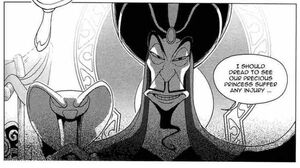 Jafar with his Staff as seen in the Kingdom Hearts manga.