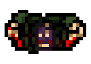 Sprite Generała w grze noszącego maskę pantery.