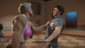 Jherii grożąca Nickowi.