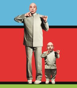 dr evil and mini me drawing