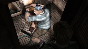 Wymiotujący Eddie w Apartamentach Wood Side.