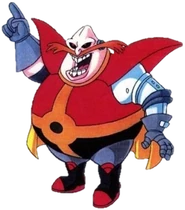 Eggman mroczniejsza wersja Dr. Eggmana z serii kreskówek Sonic The Hedgehog.
