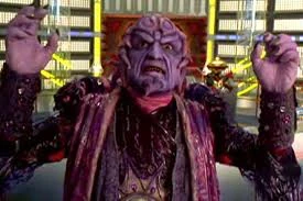 Ivan Ooze confronting and attacking Zordon as revenge for his 6,000 years of imprisonment.
