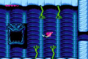 The Polyps who are Ursula's victims as seen within her lair (also called Ursula's Castle) in the NES videogame adaption of The Little Mermaid.