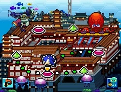 The Aquarium Park area as seen in the Nintendo DS version of Sonic Colors.