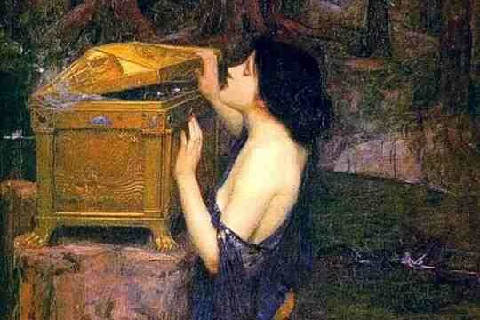 油彩『Pandora’s Box』 油彩『Pandora's Box』