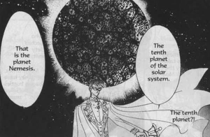 The planet Nemesis in the Sailor Moon manga.