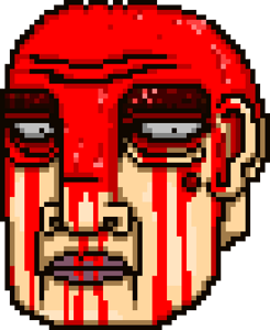 Zakrwawiona twarz Generała.