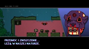 Generał noszący maskę z obciętej skóry pantery wykonujący szaloną przemowę wobec swoich żołnierzy.