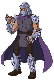 Shredder postać z serialu animowanego Wojownicze Żółwie Ninja z 1987 roku.
