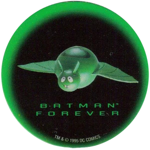 A prop replica of the Bat Bomb.