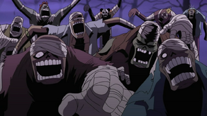 Soldiers of Moria's zombie army (One Piece).