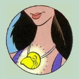 A close-up look on Ursula's Necklace worn by Vanessa (Ursula) in the comic adaptation of Disney's The Little Mermaid.