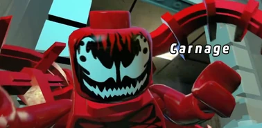 Carnage postać z serii LEGO Marvel.