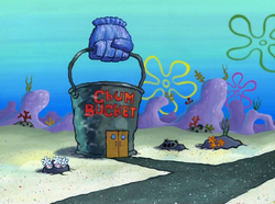 The Chum Bucket at day.