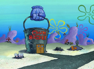 The Chum Bucket at daytime.