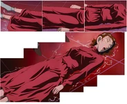 Reika heavy.png (6.43 MB) Reika Yotsui with tightly soaking wet tops and skirt outside her stunning body. Her intact clothes meant she wasn't humiliated by the killer.