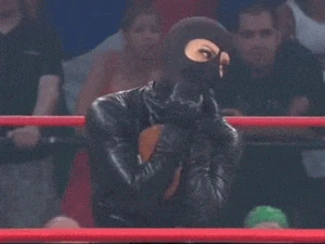 Tara removing her mask