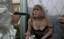 She looks frightened.