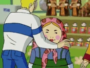 Galina caught and defeated