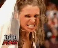 Stephanie Bridezilla.gif (2.26 MB) RAW 11th February 2002: Stephanie shrieks after failing to renew her vows with Triple H