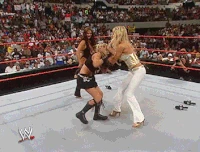 RAW 22nd August 2005: Torrie and Candice carry on their attack, and laugh about it