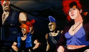 Tom Cat (far right) with the Mad Saulus gang