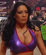Melina's emotionless expression following her heel turn