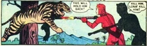 Lona and her Devil Lady companion are attacked by a tiger.