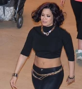 Melina's evil smirk during her entrance