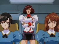 Commander Opai gives orders to her blue subordinates