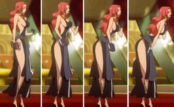 Seductively greets the Straw hats