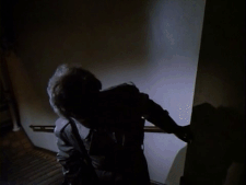 Amelia in her villainous disguise while attempting to kill Jessica Fletcher