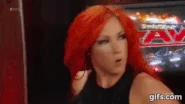 The evil Natalya attacking Becky Lynch on backstage on Raw