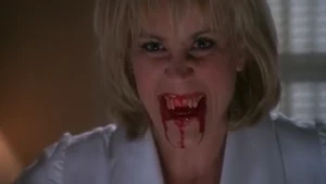 Tamara dressed as a nurse